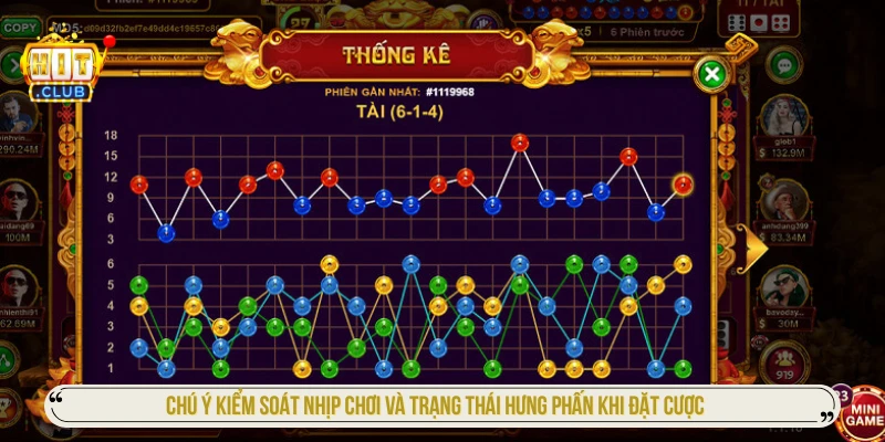 Sicbo Đại Phú Quý HITCLUB Ấn Tượng Và Cách Chơi Thắng Lớn Chú ý kiểm soát nhịp chơi và trạng thái hưng phấn khi đặt cược